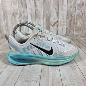Nike React Infinity Run Flyknit 3 Women White Aqua Running Shoes CZ2723103 Sz 4Y